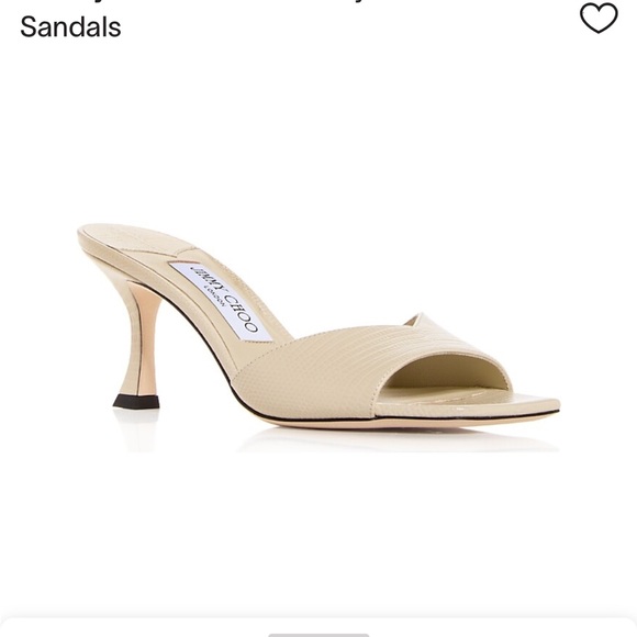 NEW Jimmy Choo Women's Skye 70 Block Heel Snake Embossed Sandals 
with dust bags - Picture 3 of 16